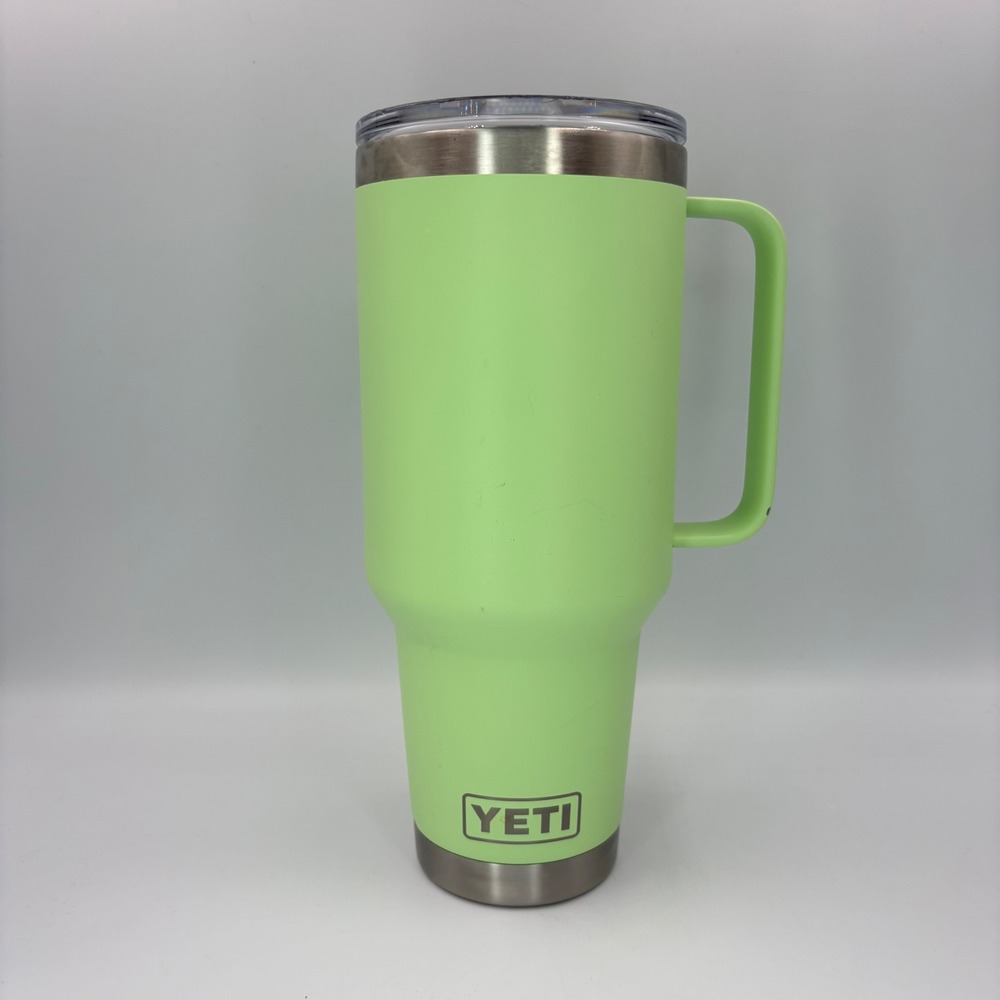 YETI Rambler Mug Unisex 35oz Key Lime Good Insulated Stainless Steel Handle